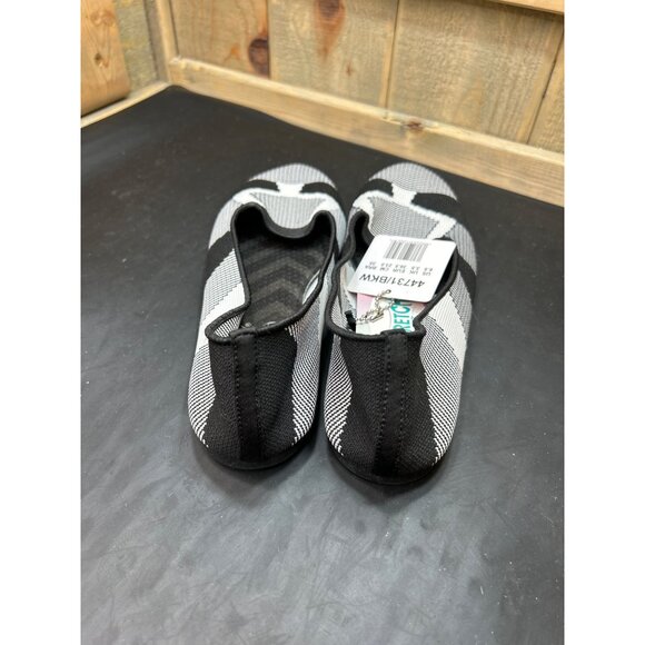 Skechers Womens Stretch Fit Slip-On Flats Black/White Geometric Pattern Size 6.5 - Picture 6 of 6
